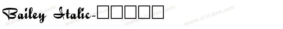 Bailey Italic字体转换